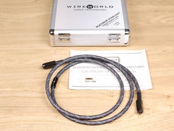 Wireworld Platinum Starlight digital 75 Ohm audio interconne, Ophalen of Verzenden, Gebruikt, Overige kabels