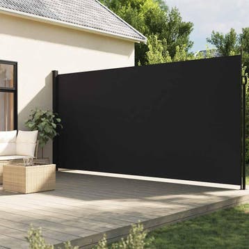vidaXL Windscherm uittrekbaar 200x300 cm zwart, Tuin en Terras, Verzenden, Nieuw