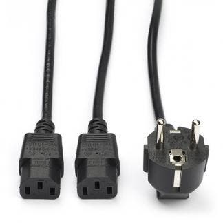 C13 kabel | ACT | 1.8 meter (2 x C13, Haaks), Verzenden, Nieuw