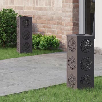 vidaXL Solar LED Pad Licht 2 st Warmwit 18 x 18 x 50 cm, Verzenden, Nieuw, Zonne-energie