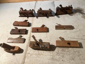 Werkgereedschap (11) - Carpenters worktools - Planes