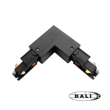 DALI 3-FASE RAIL | L-VORM CONNECTOR | INSIDE | ZWART, Nieuw