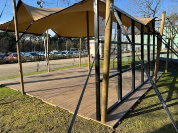 Stretchtent huren met wanden?, Zo goed als nieuw, Geboorte of Huwelijk
