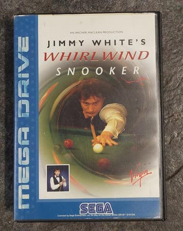 Jimmy White Whirlwind Snooker (Sega Mega Drive tweedehands, Ophalen of Verzenden, Zo goed als nieuw