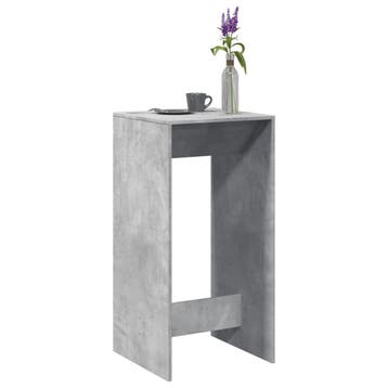 vidaXL Bartafel 51x50x103,5 cm bewerkt hout betongrijs, Huis en Inrichting, Verzenden, Nieuw