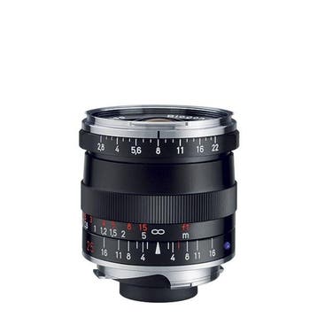 Carl Zeiss Biogon T* 25mm f/2.8 ZM Leica M - Zwart, Ophalen of Verzenden, Nieuw, Groothoeklens
