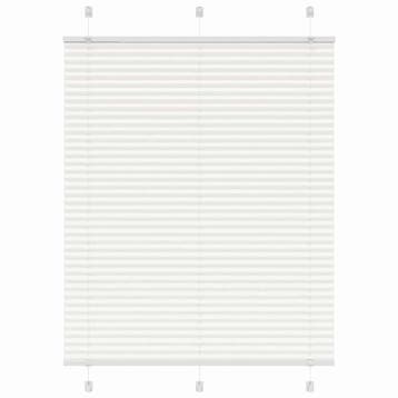 vidaXL Plissé rolgordijn 110x100cm stofbreedte 109,4cm, Verzenden, Nieuw, Wit