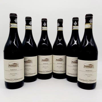 2009 Castello di Verduno, Massara - Barolo DOCG - 6 Flessen, Nieuw