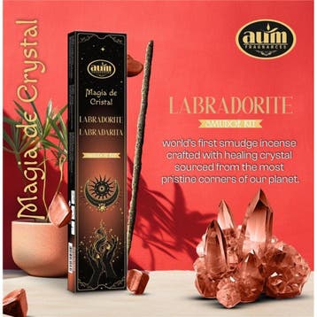 2 pakketen Handgemaakte wierook sticks met LABRADORIET, Nieuw