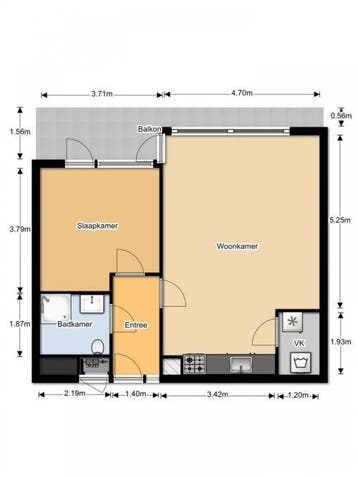 Te Huur 2 Kamer Appartement Waddenstraat In Haarlem, Direct bij eigenaar, Noord-Holland, Appartement, Haarlem