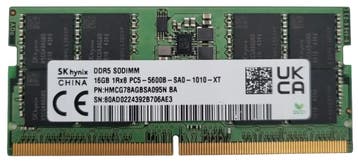 16GB DDR5 5600Mhz Sodimm laptop geheugen, Computers en Software, RAM geheugen, Verzenden, Refurbished