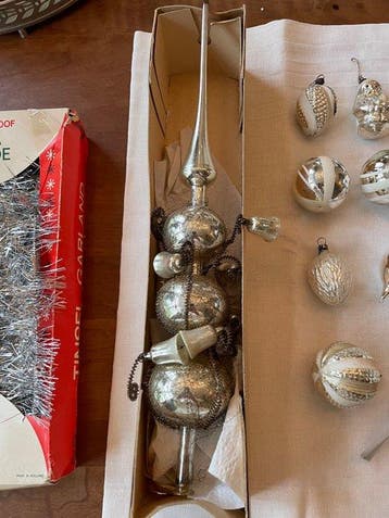 Kerstballen (37) - Glas - Oude kerstversiering, Nieuw