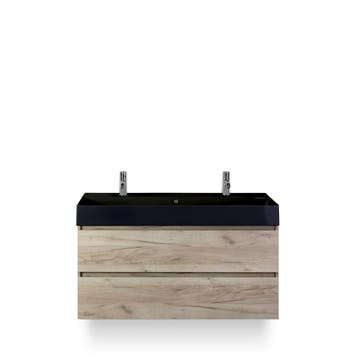 Maxx XL Badmeubelset 120 cm - Craft Oak - Wastafel Kube, Ophalen of Verzenden, Nieuw
