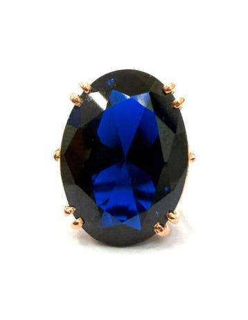 Zonder minimumprijs - Ring - 9 kt. Roségoud, Zilver Spinel, Nieuw