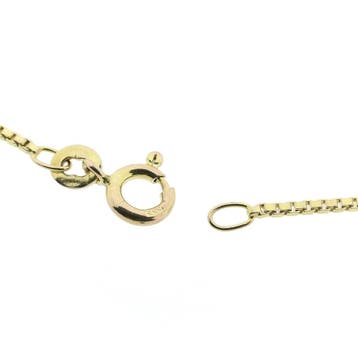 8 karaat Venetiaanse schakelketting, Ophalen of Verzenden, Gebruikt, Geel, Goud