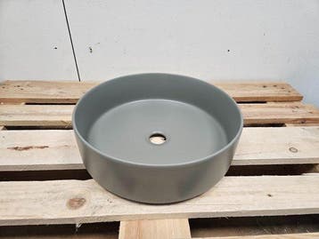 Waskom 40 x 13 cm mat groen grijs, Ophalen of Verzenden, Nieuw, Bad