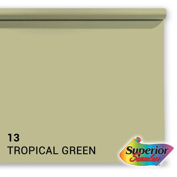 Superior Achtergrondpapier Tropical Green 1.35m x 11m, Audio, Tv en Foto, Fotografie | Fotostudio en Toebehoren, Achtergrond, Nieuw