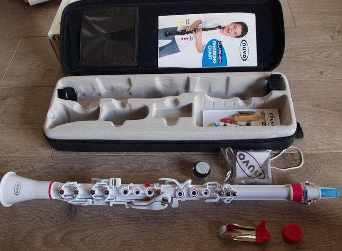 Nuvo - Clarineo, white-pink, C-tuning - - Klarinet (Zonder, Muziek en Instrumenten, Blaasinstrumenten | Blokfluiten