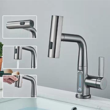 Digitale Waterval Wastafelkraan met Temperatuurdisplay, Verzenden, Nieuw