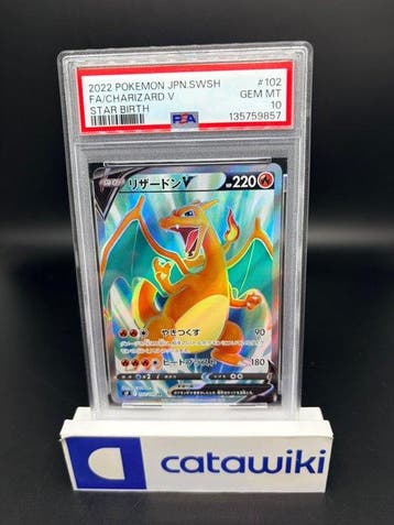 Pokémon - 1 Graded card - Charizard V - 102/100 - PSA 10 -, Nieuw