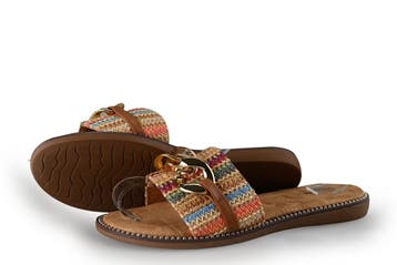 Graceland Slippers in maat 38 Cognac, Slippers, Overige kleuren, Verzenden, Zo goed als nieuw