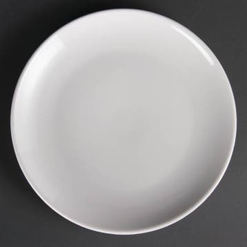 Witte ronde horeca borden 25 cm (stuks 12), Verzenden
