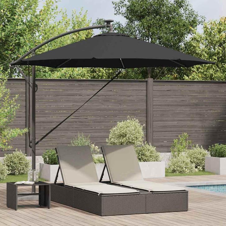 vidaXL Parasol 294 x 294 x 248 cm Polyester en Aluminium, Tuin en Terras, Parasols, Nieuw, 2 tot 3 meter, Verzenden