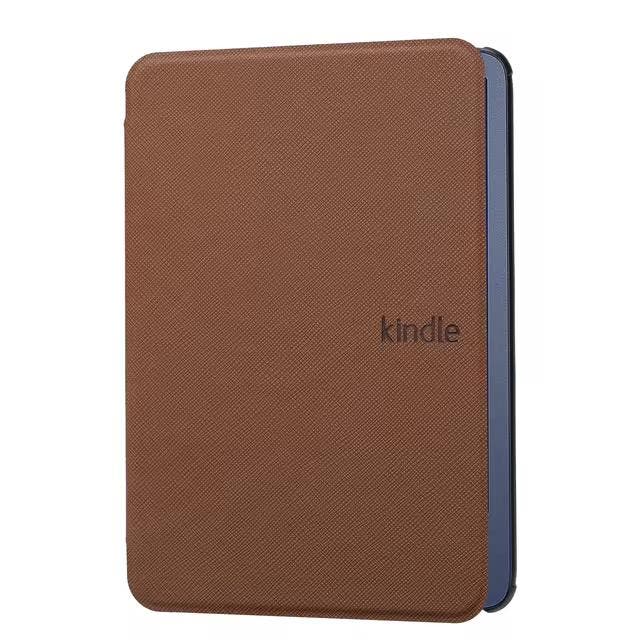 Amazon Kindle eReader 10th Gen Fabric Cover - Leather Bruin, Computers en Software, Overige Computers en Software, Zo goed als nieuw