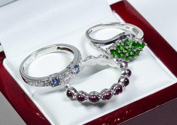 Zonder minimumprijs - 3-delige sieradenset - 925 zilver -, Sieraden, Tassen en Uiterlijk, Antieke sieraden