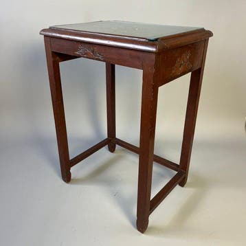 Bijzettafel - Chinoiserie bijzettafeltje van gesneden