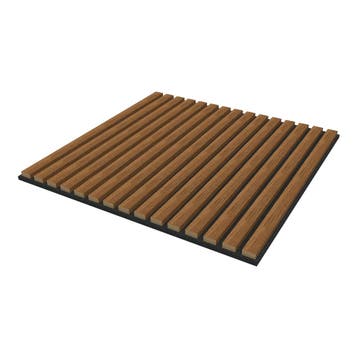 Akoestisch wandpaneel Vang 4 stuks 1,44 m² teak 60x60 cm NEU, Verzenden, Nieuw
