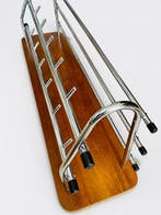 Kapstok - Hout, Verchroomd - Mid-century vibes