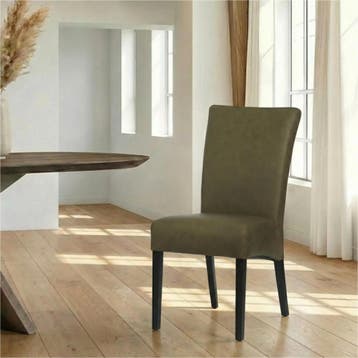 Leren eetkamerstoel Just - Rancho Green (olijf/groen) -, Huis en Inrichting, Ophalen of Verzenden, Nieuw, Leer, Bohemian, Eigentijds, Klassiek, Retro, Romantisch, Scandinavisch