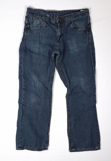 Tommy Hilfiger herenjeans blauw – 34/36, Verzenden, Gedragen