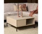 Salontafel Madison Sand | 80 cm | Vierkant, Ophalen of Verzenden, Nieuw