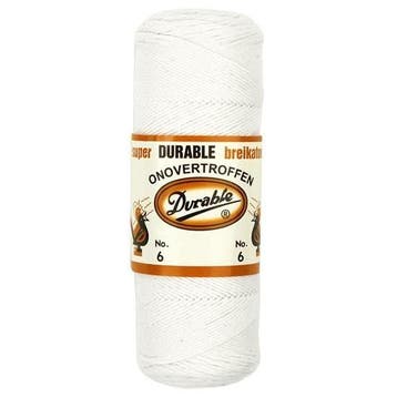 Durable Breikatoen 9 Wit - Haakgaren / Breigaren, Hobby en Vrije tijd, Breien en Haken, Ophalen of Verzenden, Nieuw, Breien of Haken