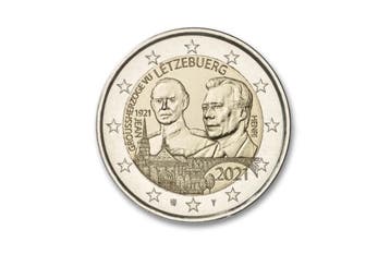 2 euro 100 jaar Groothertog Jean (reliëf) 2021 - Luxemburg, Verzenden