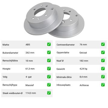 Remschijven Kia Magentis 2.0 (GD, MS) Van 2001-05 tot 2005-0, Verzenden, Nieuw, Kia