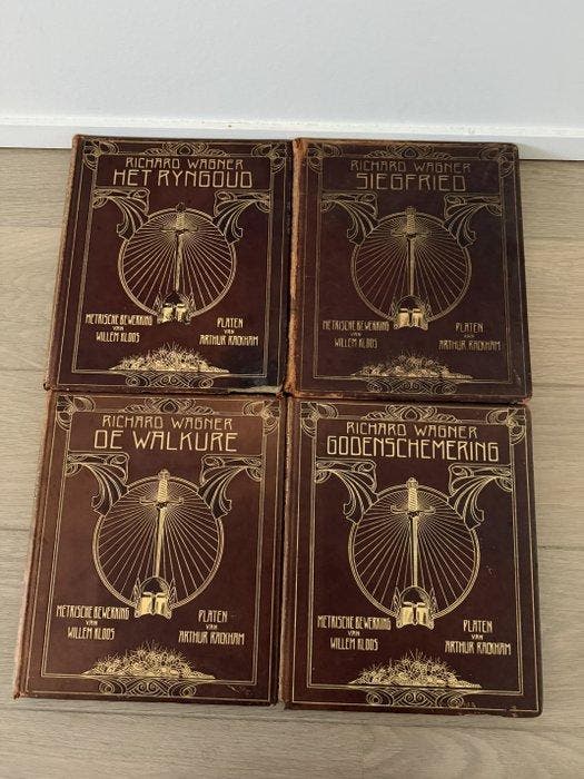 Arthur Rackham, Richard Wagner - De ring van den Neveling -, Antiek en Kunst, Antiek | Boeken en Bijbels