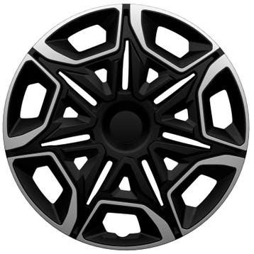 4-Delige Wieldoppen  Varido 15-inch zilver/zwart, Verzenden, Nieuw