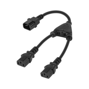 Computer kabel splitter - 1 naar 2 - C13 - Universeel, Ophalen of Verzenden, Nieuw, Kabel of Snoer
