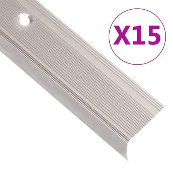 vidaXL Trapneuzen L-vormig 15 st 90 cm aluminium, Verzenden, Nieuw