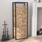 Stalen Houtopslagrek – Mat Zwart Haardhoutrek 50×28×132 cm, Verzenden, Nieuw