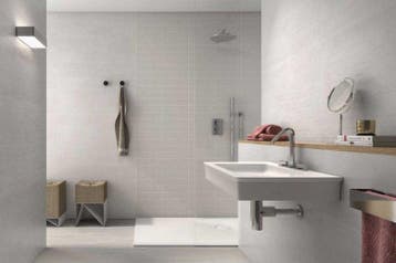 Wandtegel Baldocer Viterbo Betonlook Lichtgrijs Mat 30x90, 60 cm of meer, Nieuw, Ophalen of Verzenden, 10 m² of meer