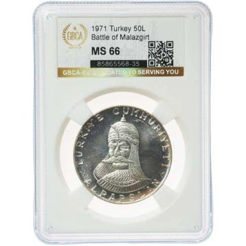 Kalkoen. 50 Lira 1971. 900th Anniversary of the Battle of