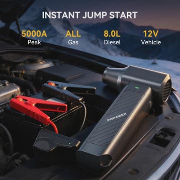 POPDEER PD-JT40 5000A Jump Starter met Turbo Ventilator, 65W, Verzenden, Nieuw