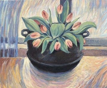 T. Brandt - Rondeau of Tulips, Antiek en Kunst