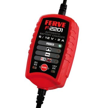 Ferve F-2201 Automatic Battery Charger | 6V/12V 2A, Ophalen of Verzenden, Nieuw