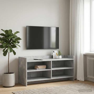 vidaXL TV-kast 100 x 33 x 47 cm Betongrijs Bewerkt hout, Minder dan 50 cm, Verzenden, Nieuw, Minder dan 100 cm