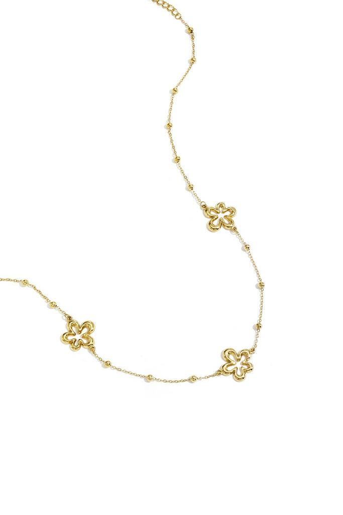 Goudlief Ketting met koraalvormige bloemen (Hangerkettingen), Sieraden, Tassen en Uiterlijk, Kettingen, Zilver, Nieuw, Overige materialen